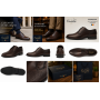 Pantofi barbati maro din piele naturala cu perforatii decorative SIR020GML